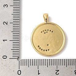 Rack Plating Brass Clear Cubic Zirconia Pendants&nbsp;KK-Z056-24G