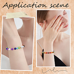 DIY DIY Natural & Synthetic Mixed Gemstone Round Beaded Stretch Bracelet Making Kit&nbsp;DIY-SC0024-65