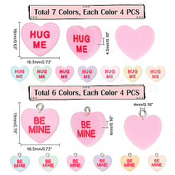 52Pcs 13 Style Resin Pendants&nbsp;DIY-PH0006-23