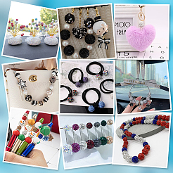 100Pcs Polymer Clay Pave Rhinestone Beads&nbsp;RB-PH0001-38B