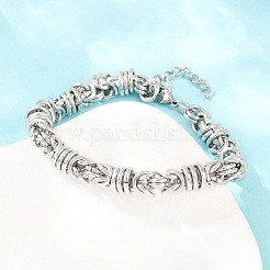 304 Stainless Steel Byzantine Chain Bracelets for Women Men&nbsp;BJEW-H643-09P