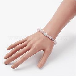 Natural Rose Quartz Stretch Bracelets&nbsp;BJEW-JB02818