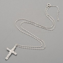 925 Sterling Silver Pendant Necklaces&nbsp;NJEW-H209-12P