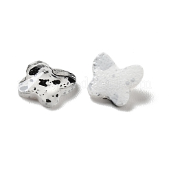 スポット模様樹脂カボション  ネイルアートの装飾の付属品  蝶  透明  5.5x6.5x2mm&nbsp;MRMJ-G015-16
