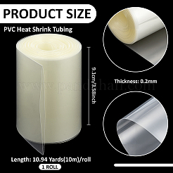 10m PVC熱収縮チューブ  透明  91x0.2mm&nbsp;FIND-BC0019-44B