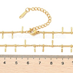 304 Stainless Steel Twist Chain Tassel Necklaces for Women&nbsp;NJEW-U029-01G