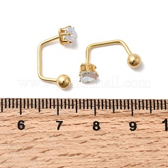 304 Stainless Steel Heart Stud Earrings&nbsp;EJEW-F396-04B-G