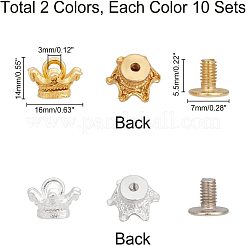 20 Sets 2 Colors Alloy Shoe Buckle Clips&nbsp;FIND-WR0003-04