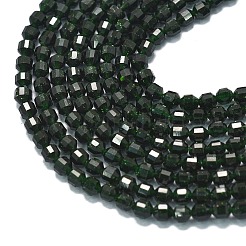Synthetic Green Goldstone Beads Strands&nbsp;G-A260-A17-01