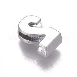 合金ラインストーンスライドチャーム  数  NUM。2  11.5x7.5x4.5mm  穴：1.6x8mm&nbsp;PALLOY-WH0065-28B