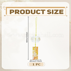Glass Round Wind Chimes&nbsp;AJEW-WH0270-709A