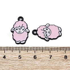 Spray Painted Alloy Pendants&nbsp;PALLOY-S194-01A-EB