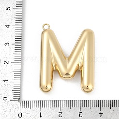 304ステンレスペンダント  イオンプレーティング（ip）  レターチャーム  文字m  38x28x6.5mm  穴：2.1mm&nbsp;STAS-I325-146G-M