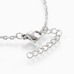 Tarnish Resistant 304 Stainless Steel Anklets&nbsp;AJEW-H013-02P