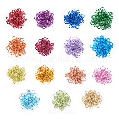 アルミオープン丸カン  ラウンド  ミックスカラー  20ゲージ  6x0.8mm  内径：4.4mm  1500個/箱&nbsp;ALUM-CJ0001-01
