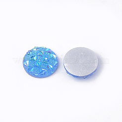 樹脂カボション  半円  コーンフラワーブルー  12x3~3.5mm&nbsp;CRES-T012-01G