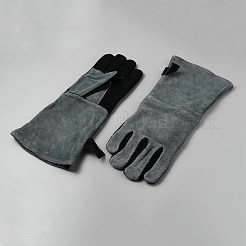 牛革溶接手袋  グレー  390~395x140x10mm&nbsp;AJEW-WH20098-052