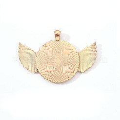 Alloy Pendant Cabochon Settings&nbsp;PALLOY-S107-003A-KC-RS