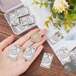 10Pcs 201 Stainless Steel Pendants&nbsp;STAS-DC0011-11