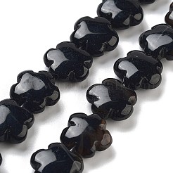 Dyed & Heated Natural Black Agate Beads Strands&nbsp;G-F769-A01-01