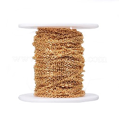 Ion Plating(IP) 304 Stainless Steel Cable Chains&nbsp;CHS-P002-11G-0.5MM