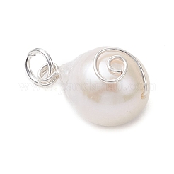 Natural Keshi Pearl Pendants&nbsp;PALLOY-JF04811-02