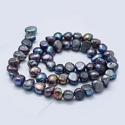 Natural Cultured Freshwater Pearl Beads Strands&nbsp;PEAR-K004-10C