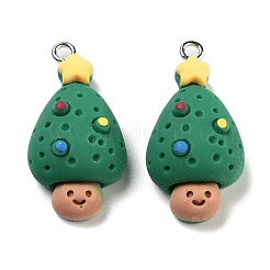 Christmas Theme Opaque Resin Pendants&nbsp;RESI-N039-99