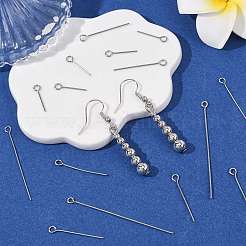 600Pcs 304 Stainless Steel Eye Pins&nbsp;STAS-FS0002-15