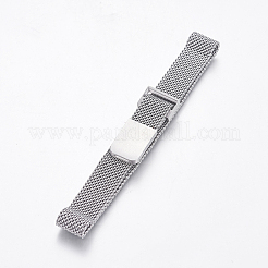 Tarnish Resistant 430 Stainless Steel Mesh Bracelet Making&nbsp;MAK-L021-01P