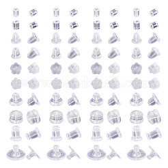 1000Pcs 10 Styles Rubber & Silicone & Plastic Ear Nuts&nbsp;KY-TA0001-21