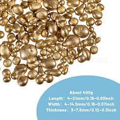 400G Nuggets Brass Beads&nbsp;FIND-CA0011-12