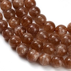 Natural Sunstone Beads Strands&nbsp;G-L631-A04-8mm