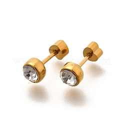 Ion Plating(IP) 304 Stainless Steel Stud Earrings&nbsp;EJEW-A118-14G-02