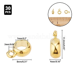 Brass Tube Bails&nbsp;KK-AR0001-72G