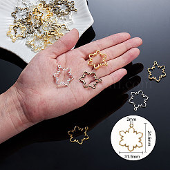  Alloy Open Back Bezel Pendants&nbsp;PALLOY-OC0001-14
