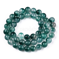 Two Tone Natural Jade Bead Strands&nbsp;X-G-R165-8mm-05