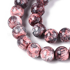 Baking Paint Glass Beads Strands&nbsp;DGLA-N016-10mm-04