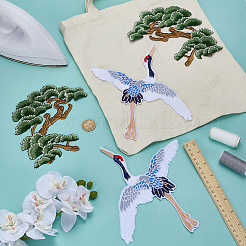 4Pcs Polyester Embroidery on Clothing Patches&nbsp;DIY-FG0007-83