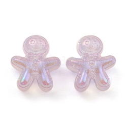Luminous UV Plating Rainbow Iridescent Acrylic Beads&nbsp;PACR-E002-04
