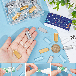 DIY Rectangle Pendant Making Kits&nbsp;DIY-SC0033-97