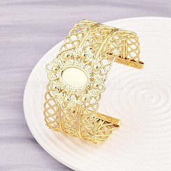 304 Stainless Steel Cuff Bangle Making&nbsp;BJEW-P363-01G