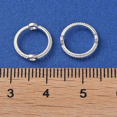 合金ビーズのフレーム  リング  銀  10.5x3mm  穴：1.4mm&nbsp;FIND-E042-08S-01-1