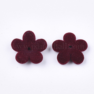 Flocky Acrylic Bead Caps&nbsp;OACR-T005-03-05-1