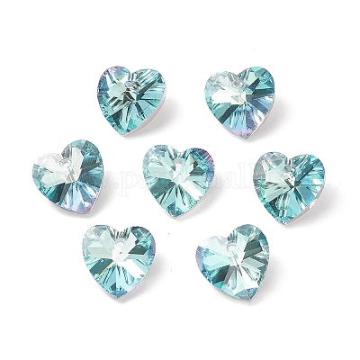 Faceted Glass Charms&nbsp;X-RGLA-L026-B10-1
