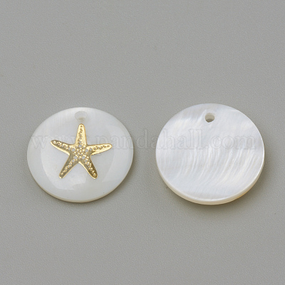 Freshwater Shell Pendants&nbsp;SHEL-Q010-001G-1