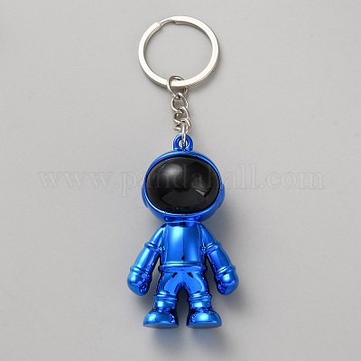 プラスチックキーホルダー  宇宙人  ブルー  10.5cm&nbsp;KEYC-WH0029-97G-1