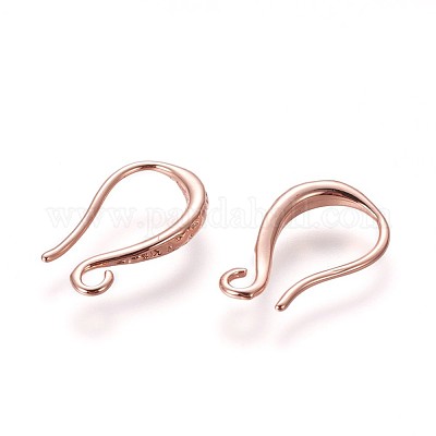 Brass Earring Hooks&nbsp;KK-L177-34RG-1