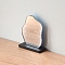 Plastic Mirror Model, Micro Landscape Dollhouse Accessories, Pretending Prop Decorations, Black, 34x13x43mm