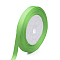 High Dense Single Face Satin Ribbon, Polyester Ribbons, Lime Green, 1/4 inch(6~7mm), about 25yards/roll, 10rolls/group, about 250yards/group(228.6m/group)